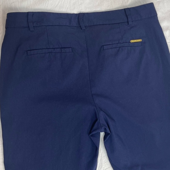 Michael By Michael Kors dark blue stretch mid rise ankle pant’s trousers size 8 - Picture 4 of 16